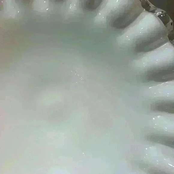 Fenton Silver Crest Candle Holders Spanish Lace Candlesticks Pair Art Glass VTG - Picture 6 of 8